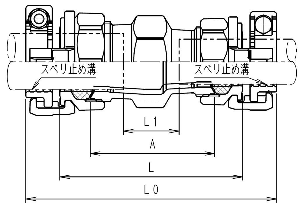 記念日 川西水道機器 ＳＫＸソケット 異種管接続 ISO-P×内外面被覆鋼管用 VD SKX-S ISO-P25×D20 