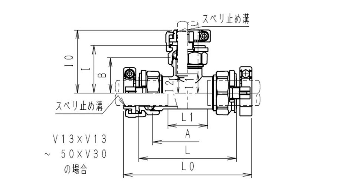 SKXナット付チーズ【ポリ管×鋼管用】 | 異種管用 | 製品情報 | 川西